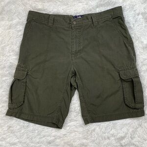The North Face Mens Cargo Hiking Shorts Size 40 Olive Green Cotton Outdoor